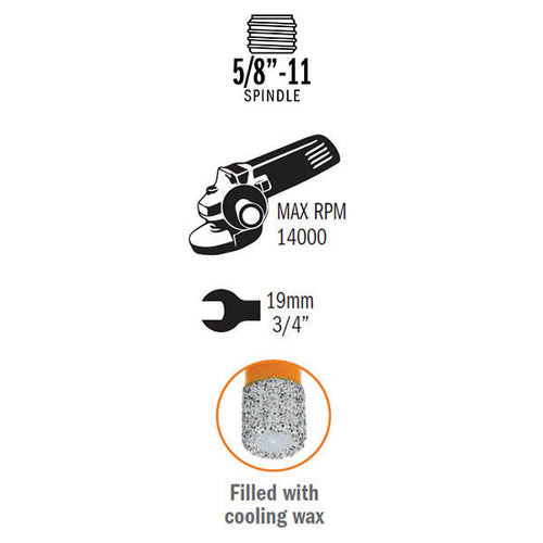 CMT 552-735, Dia-mond Dry Hole Saws, 1-3/8