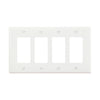 Cooper Wiring Devices 4-gang Decorator/GFCI Wall Plate With White Finish