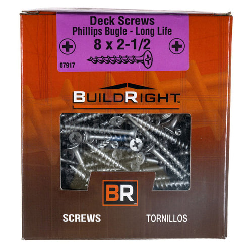Monster Fastener Decrotized Steel Phillips Bugle Head Deck Screws