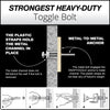 Toggler SNAPTOGGLE® Heavy-Duty Toggle Bolts 304 Stainless Steel Channels