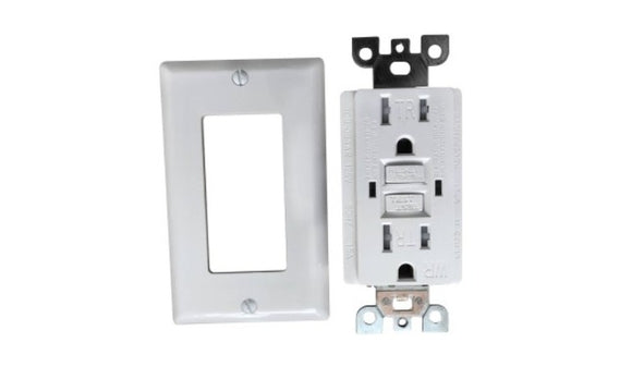 Genmax GFCI Self Test Wall Receptacle Tamper Resistant