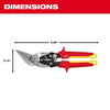 Milwaukee Straight Cutting Offset Aviation Snips