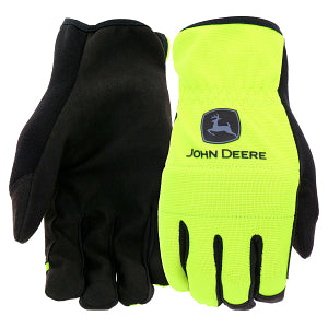 John Deere Hi-Vis Synthetic Leather Palm Glove