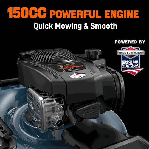 Senix 21 140cc Gas Self Propelled Lawn Mower, 3-in-1