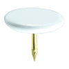 Monster Fastener White Steel Thumb Tacks