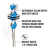 Spyder 6-Piece Assorted Woodboring Power Bit Set (1/2, 5/8, 3/4, 7/8, 1, 1-1/4) Stinger™