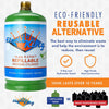 Flame King Eco Friendly Sustainable 1lb Empty Refillable Propane Tank LP Cylinder