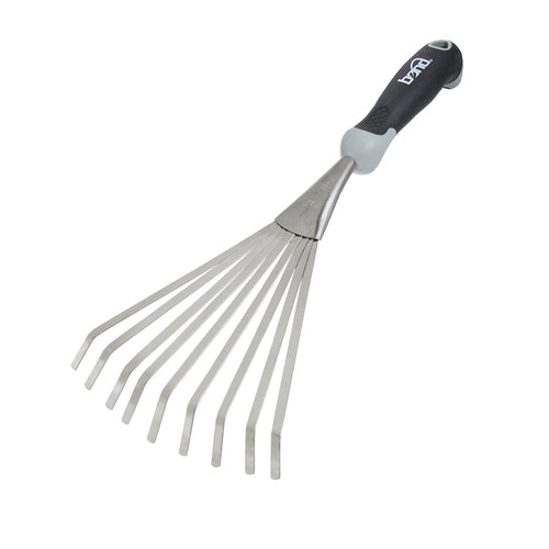 Bond Hand Fan Rake with Contour Grip Stainless Steel