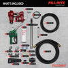 Fill Rite 12V DC 15 GPM Fuel Transfer Pump with Nozzle and Particulate Filter Kit