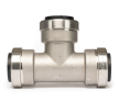 QuickFitting Stainless Steel Push Fittings 3/4” x 1/2” x 3/4” Reducing Tee