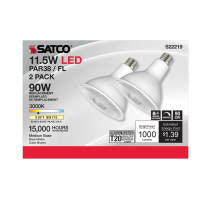 Satco Products S22219 11.5PAR38/LED/930/FL/120V/2PK