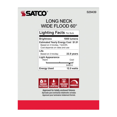 Satco Products S29439 12.5PAR30/LN/LED/60'/950/120V