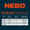 Nebo BLUELINE 2600 Flex Flashlight