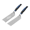 Mr. Bar-B-Q 2 Piece Spatula Set- 1 Slotted, 1 Solid