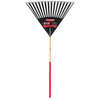 Truper Tru Tough 30 Poly Head Clog-Resistant Leaf Rake with 48 Wood Handle