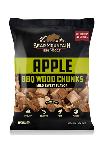 Bear Mountain BBQ Premium Woods Apple BBQ Wood Chunks