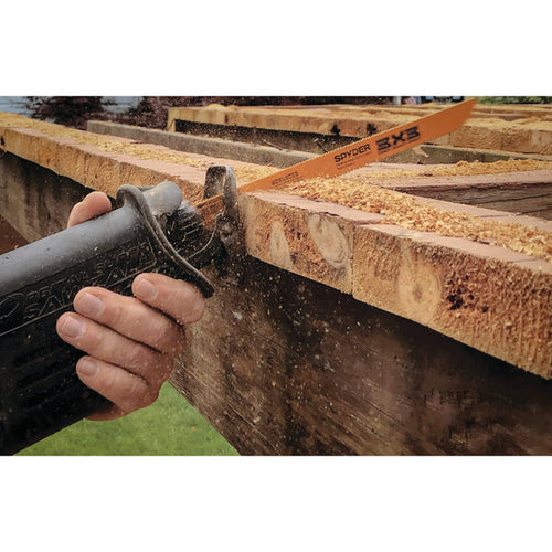 Spyder 6 Wood/Metal Cutting 6/10 TPI Double-Edged Bi-Metal Reciprocating Saw Blade 3X3™