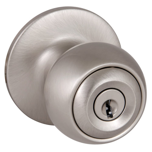 Design House Ball Satin Nickel Keyed Entry Door Knob