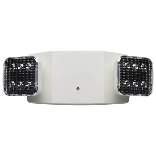 Satco 67-130 Emergency Light 90min Ni-Cad backup 120/277V Dual Head Universal Mounting White Finish
