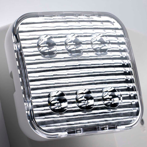 Satco 67-130 Emergency Light 90min Ni-Cad backup 120/277V Dual Head Universal Mounting White Finish
