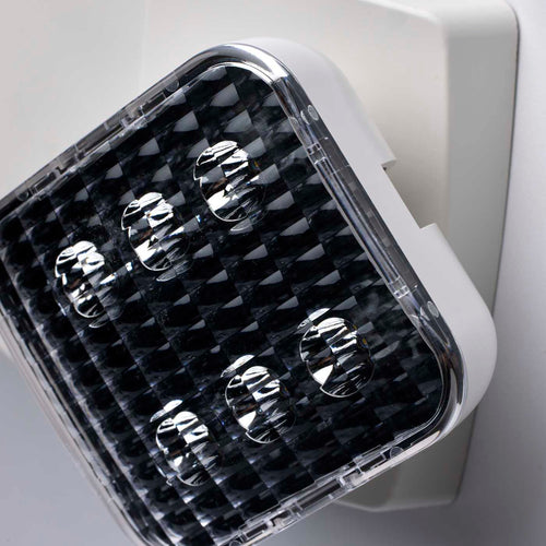 Satco 67-130 Emergency Light 90min Ni-Cad backup 120/277V Dual Head Universal Mounting White Finish
