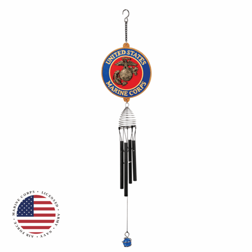 Red Carpet Studios U.S. Marine Corps Patriot Wind Chime – 23″