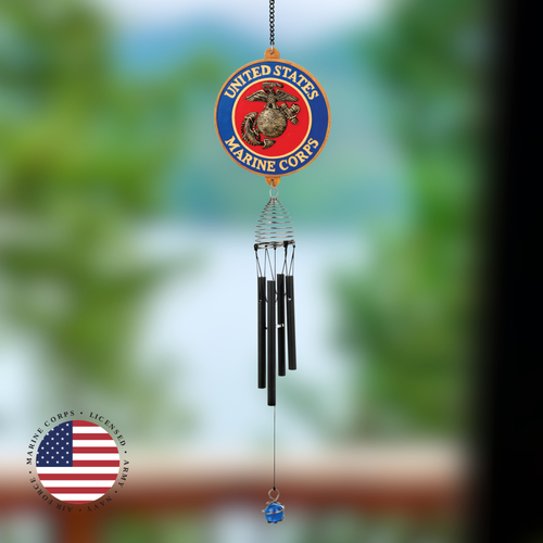 Red Carpet Studios U.S. Marine Corps Patriot Wind Chime – 23″