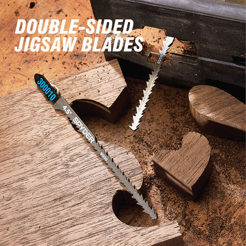 Spyder 10-Piece T-Shank Metal And Wood Cutting Jig Saw Blade Set Skeleton™