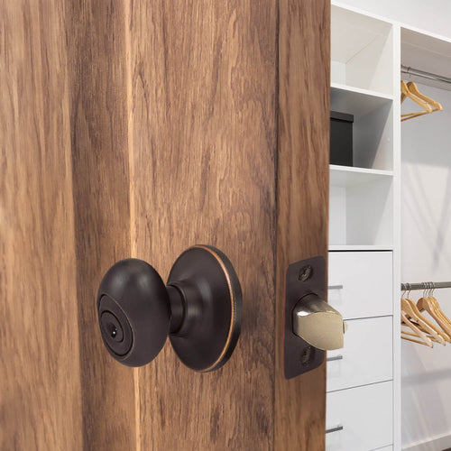 Design House Egg Keyed Entry Door Knob in Oil-Rubbed Bronze