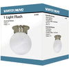 Nuvo Lighting Brentwood 1 Light 6 inch Brushed Nickel Flush Mount Ceiling Light