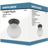 Nuvo Lighting Brentwood 1 Light 6 inch Mahogany Bronze Flush Mount Ceiling Light