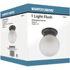 Nuvo Lighting Brentwood 1 Light 6 inch Mahogany Bronze Flush Mount Ceiling Light