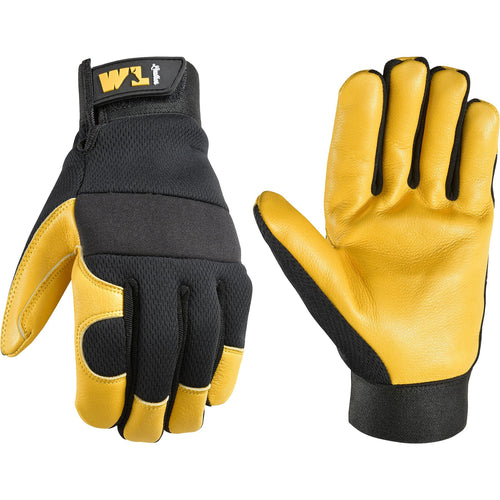 Wells Lamont Men’s Cowhide Leather Adjustable Wrist Gloves