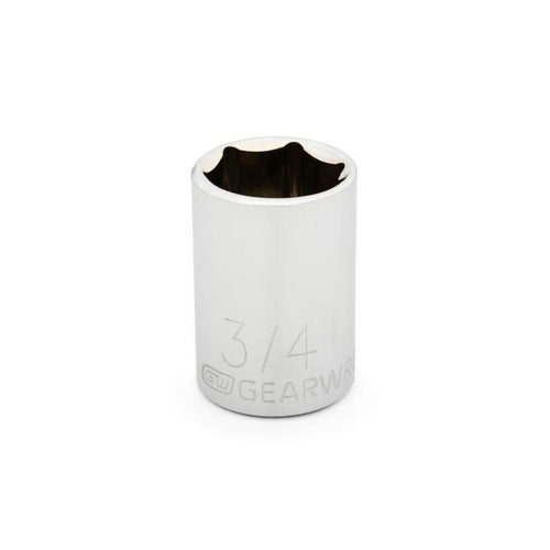 GearWrench 1/2 Drive 6 Point Standard SAE Socket 3/4