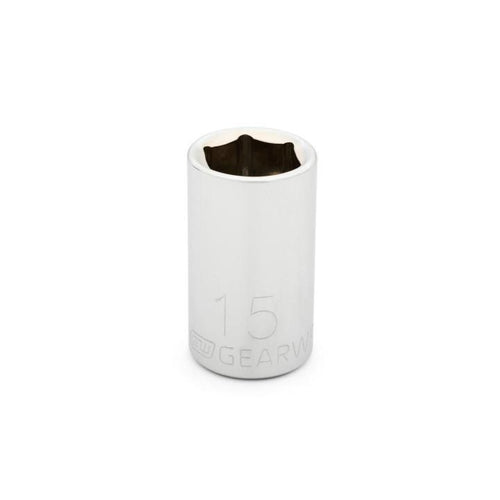 GearWrench 1/2 Drive 6 Point Standard Metric Socket 15mm