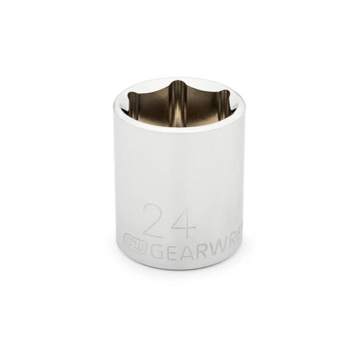 GearWrench 1/2 Drive 6 Point Standard Metric Socket 24mm