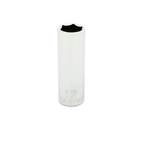 GearWrench 1/4 Drive 6 Point Deep Metric Socket 12mm