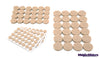 Magic Sliders 132 pc Heavy Duty FELT Value Pack - Assorted Heavy Duty Self-Stick Pads, Oatmeal