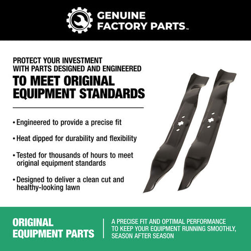 Genuine Factory Parts 2-in-1 Blade Set for 42-inch Cutting Decks