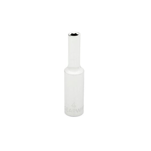 GEARWRENCH 1/4 Drive 6 Point Deep Metric Socket 4mm