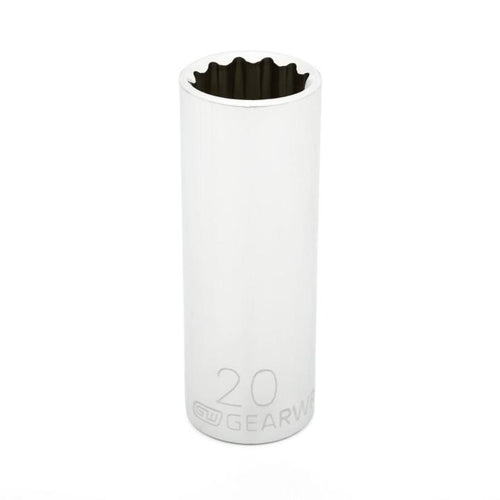 GEARWRENCH 1/2 Drive 12 Point Deep Metric Socket 22mm
