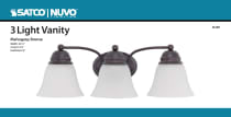 Satco 60-6087 Empire 3 Light 21 Vanity