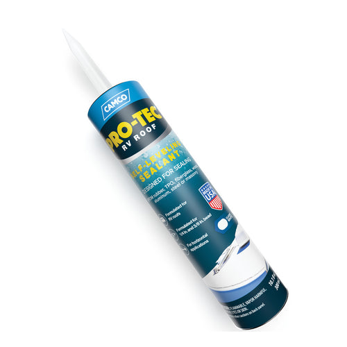 Camco Pro-Tec Self-Leveling RV Roof Sealant — Classic White — 10.1 fl oz (300 mL)