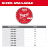 Milwaukee 9 DIAMOND MAX™ Segmented Turbo, General Purpose Diamond Blade