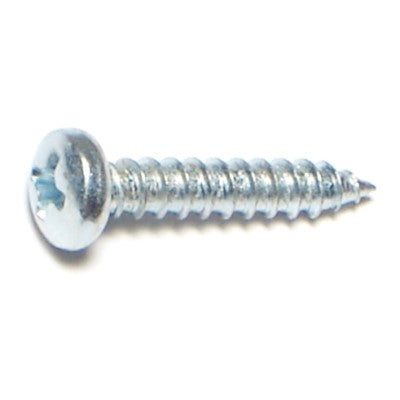 Monster Fastener Zinc Plated Steel Phillips Pan Head Sheet Metal Screws