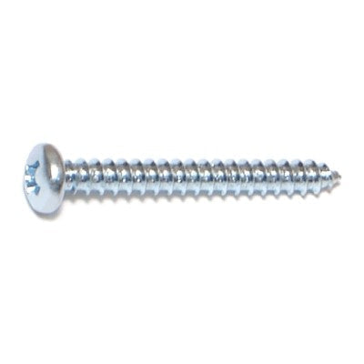 Monster Fastener Zinc Plated Steel Phillips Pan Head Sheet Metal Screws