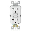 Leviton 20 Amp Self Test Non Tamper-Resistant Slim GFCI Outlet with LED Indicator Light