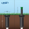 Orbit 2-inch Professional Pressure-Regulating Pop-Up Spray Head Sprinkler with 4-foot Adjustable Nozzle
