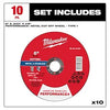 Milwaukee 6 x .045 x 7/8 Performance+ Metal Cut Off Wheel - Type 1