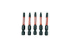 Tundra Tools Impact Screwdriving #2 Square Bits, 2″ 5 PAK